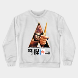 Sigue Sigue Sputnik - Love Missile promo artwork Crewneck Sweatshirt
